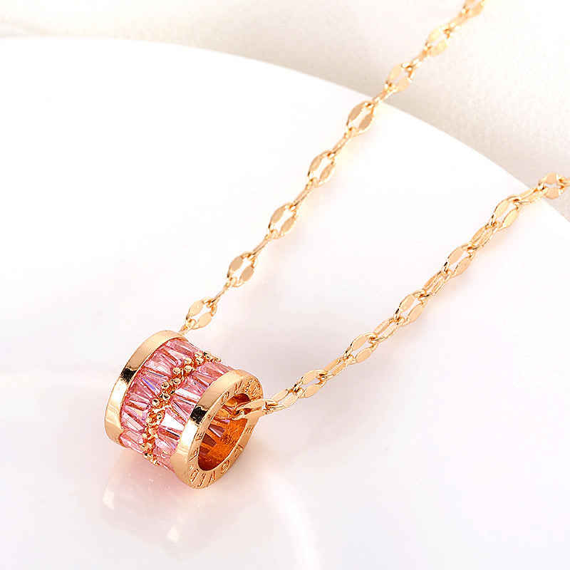 18K Titanium Steel Ladies Clavicle Chain Jewelry