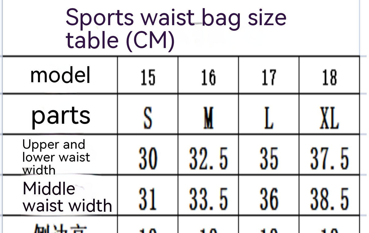 Large Capacity Men's And Women's Outdoor Running Cycling Multifunctional Waist Bag