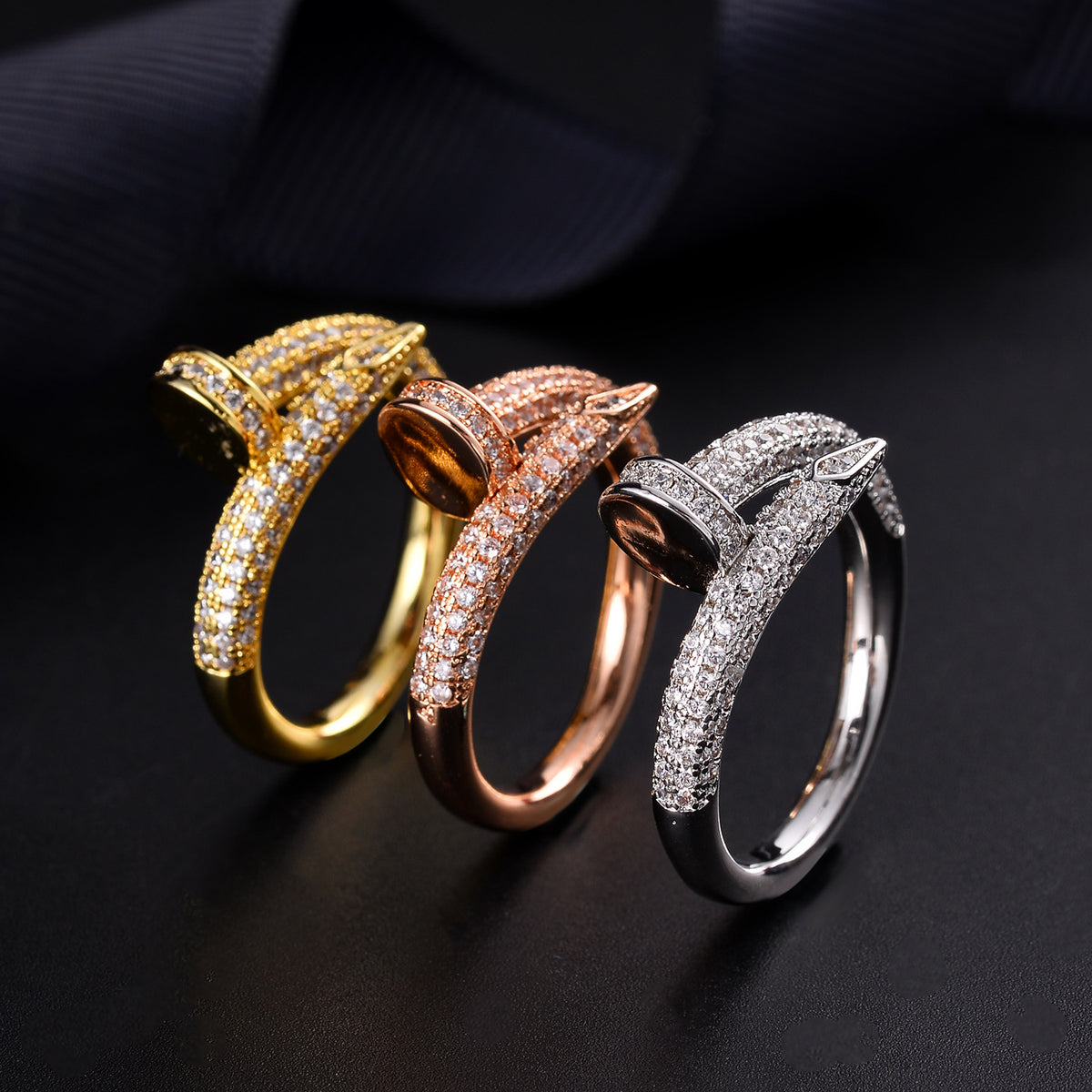 Personality nail ring plating gold trend jewelry
