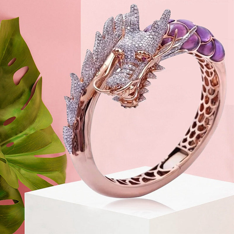 Europe and The United States Plated 18k Rose Gold Two-Tone Ring