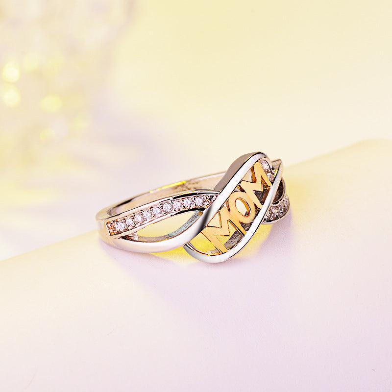 Platinum 18K-Gold Plated Mum Women's Rings