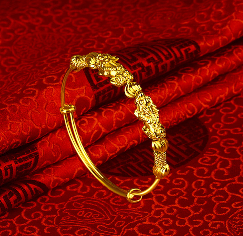 Imitation Gold Bracelet Female Copper Gilded Jewelry