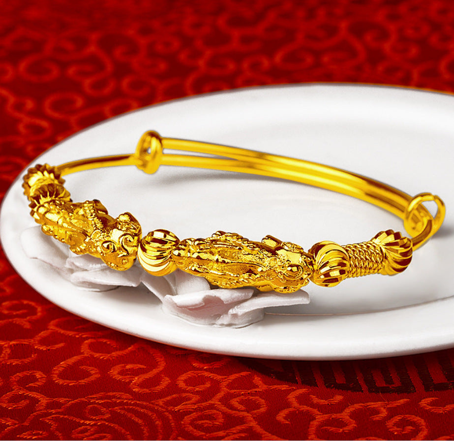 Imitation Gold Bracelet Female Copper Gilded Jewelry