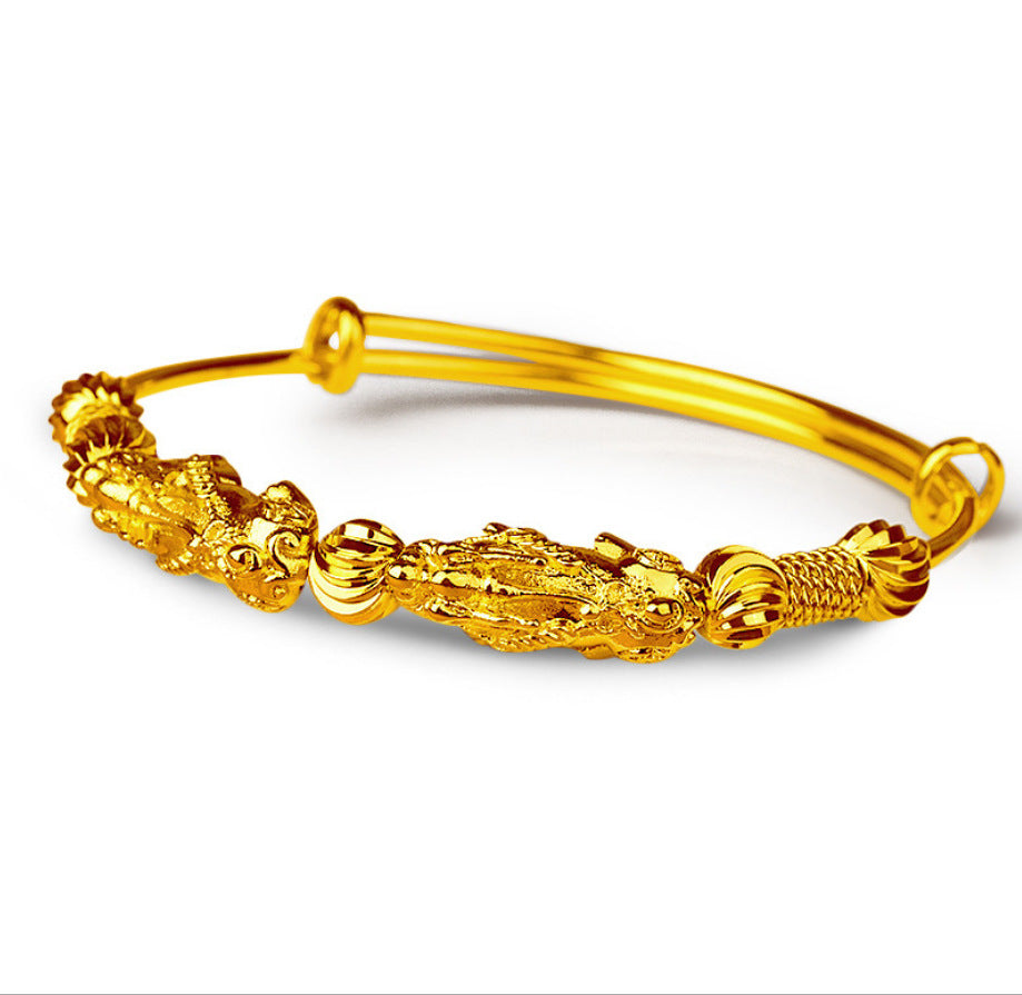 Imitation Gold Bracelet Female Copper Gilded Jewelry