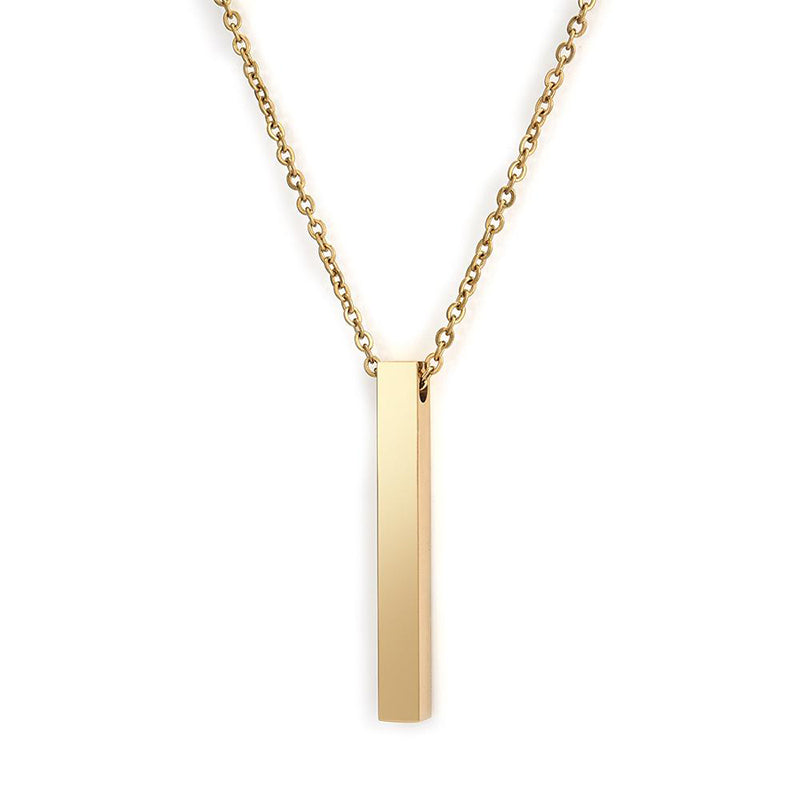 Fashion Simple Pendant Necklace for Men Women Stainless Steel Geometric Interlocking Chain Choker Male Jewelry Accessories Gifts