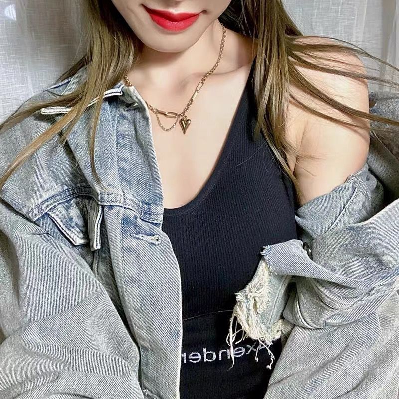 Titanium Steel Necklace Female Love 18K Fashion