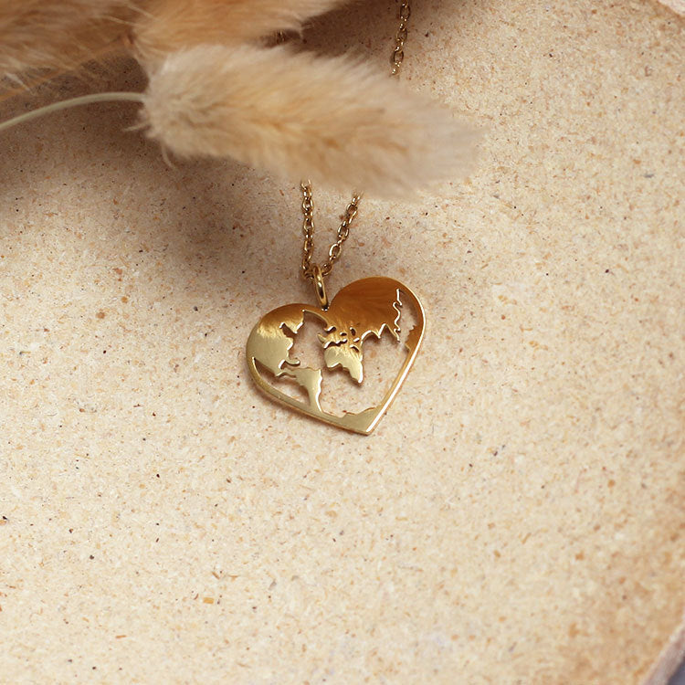 Niche Stainless Steel Polished Plating 18k Love Hollow
