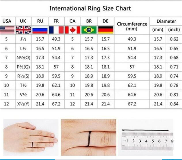 Korean Jewelry AAA Zircon Ring Square 18K Gold Crystal Ring
