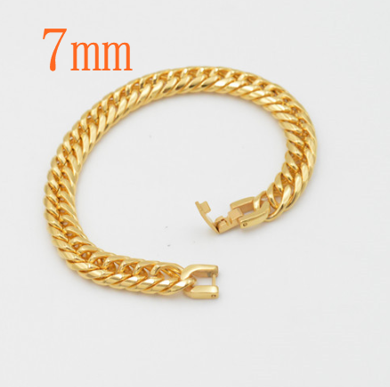 Stainless Steel Plating 18K Gold Bracelet