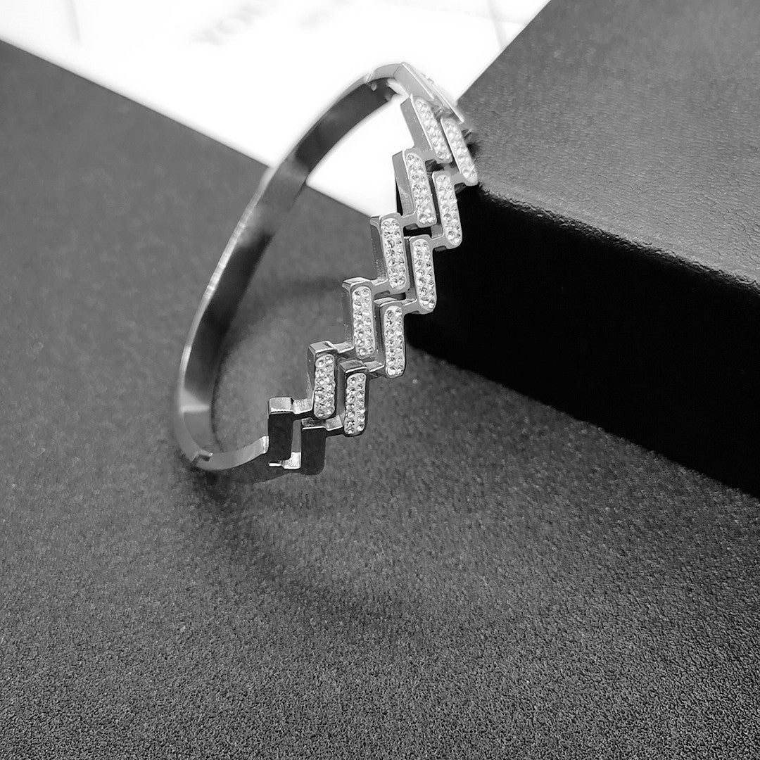 Net red new rose gold titanium steel bracelet