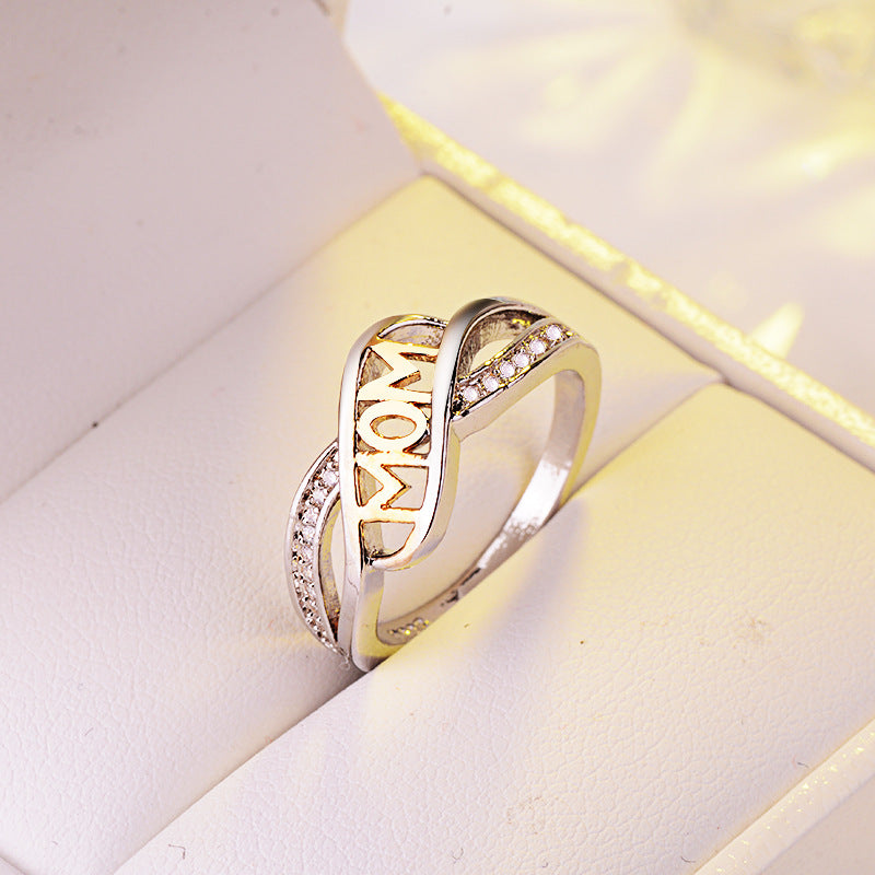 Platinum 18K-Gold Plated Mum Women's Rings