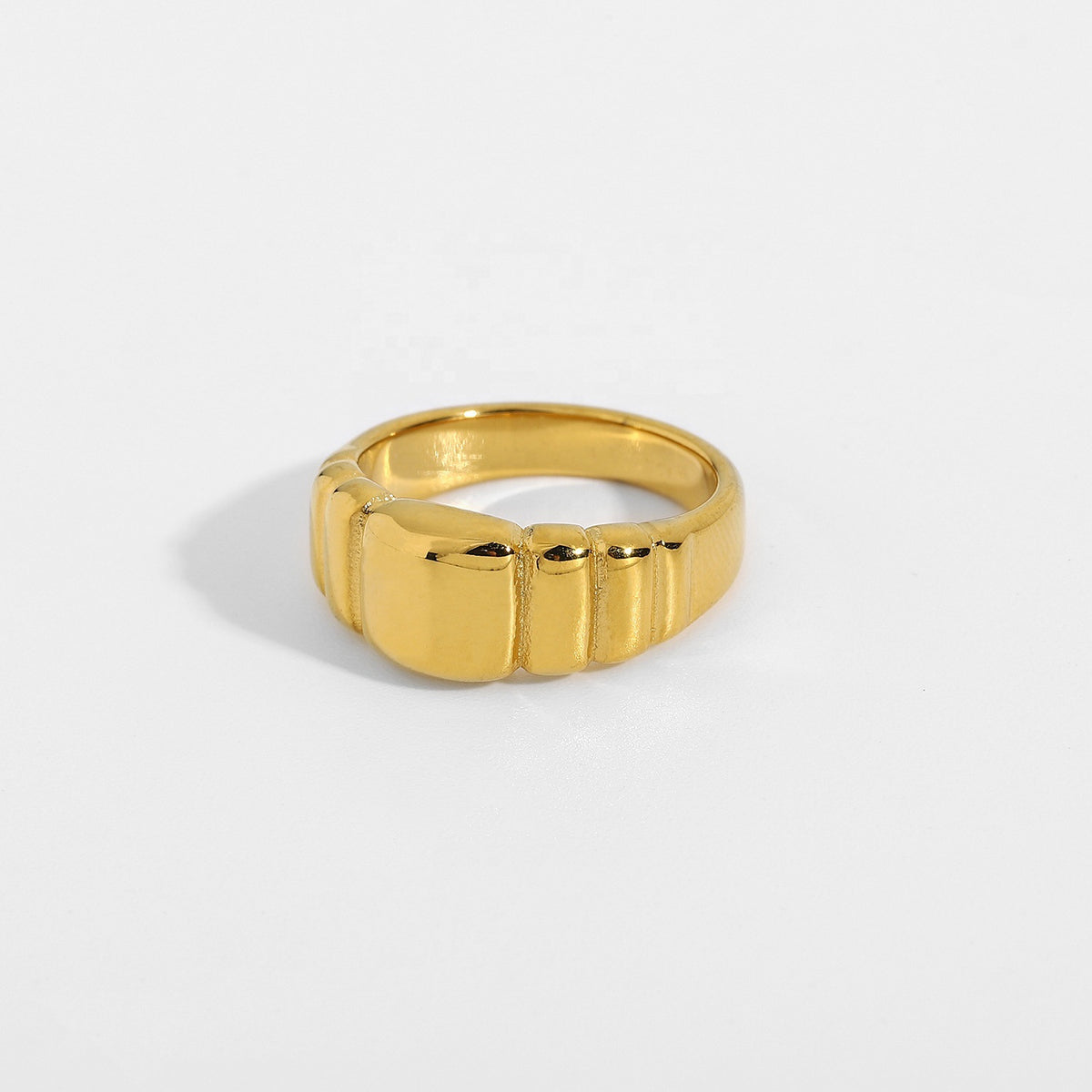 18K Gold Plated 316L Stainless Steel Ring