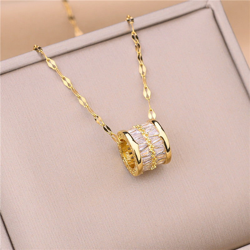 18K Titanium Steel Ladies Clavicle Chain Jewelry
