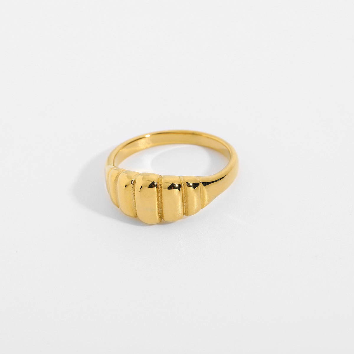 18K Gold Plated 316L Stainless Steel Ring