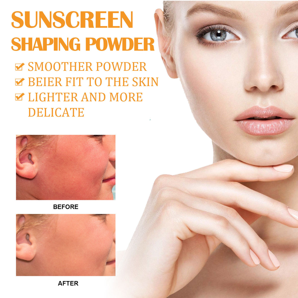 Protective Finishing Powder Lightweight Sweat-proof Durable