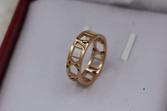 Index Finger Tail Ring Titanium Steel 18K Couple
