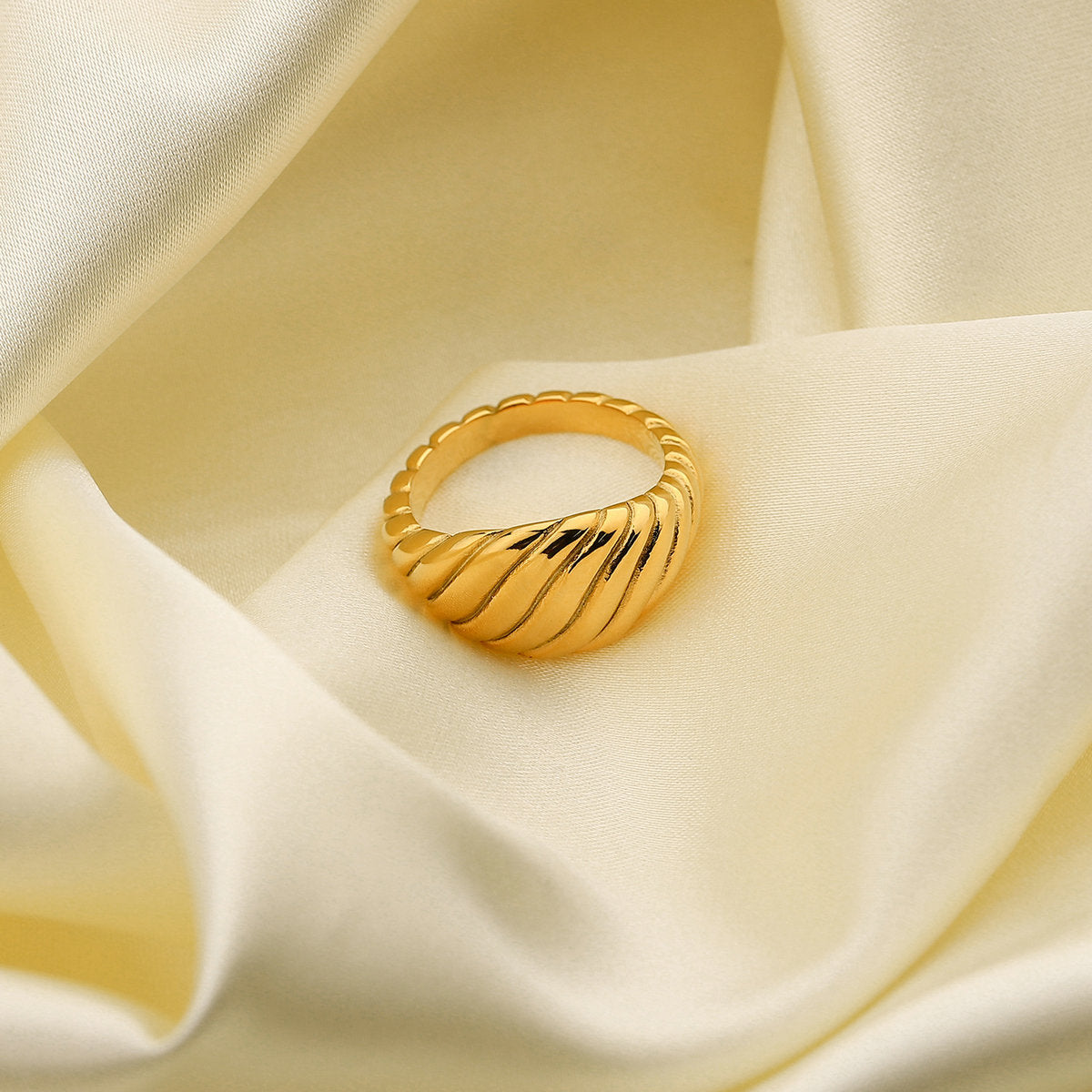 18K Gold Plated 316L Stainless Steel Ring