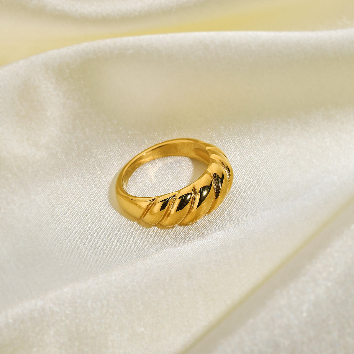 18K Gold Plated 316L Stainless Steel Ring